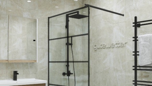 Скидки до 50% на душевую перегородку GLASS LINE GK-018 LOFTLN STB Q