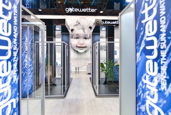 Экспозиция GuteWetter на выставке MosBuild 2017 в Экспоцентре