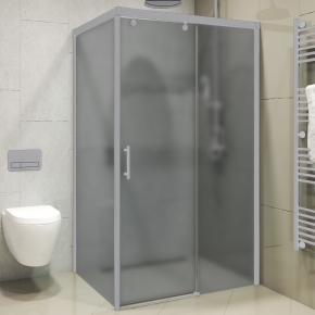 SLIDE SQUARE GK-863A хром матовый стекло графитовое матовое