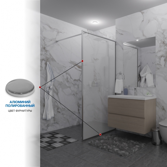 Инфографика 4 SHOWER GLASS GK-24-8мм хром блестящий стекло матовое толщина 8_0
