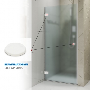 Инфографика 4 LUX DOOR GK-001 белый матовый стекло матовое толщина 0_8 левое открывание двери