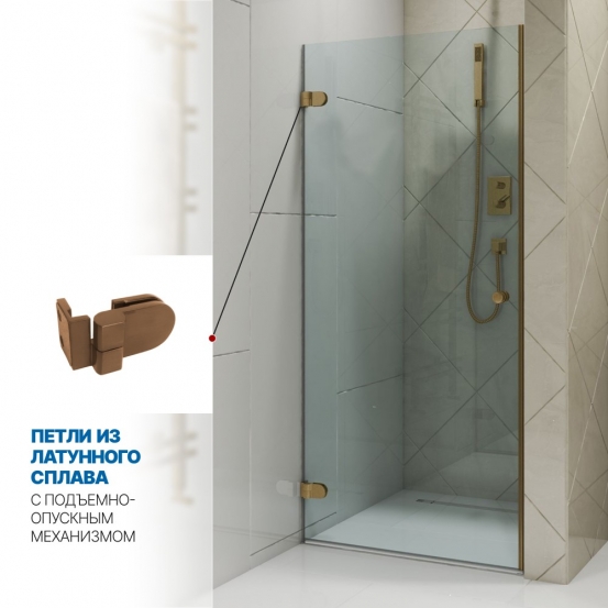 Инфографика 3 LUX DOOR GK-001 бронзовый стекло бесцветное толщина 0_8 левое открывание двери