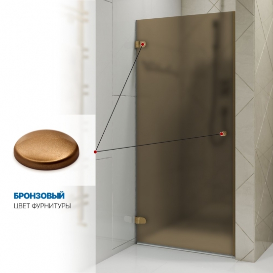 Инфографика 4 LUX DOOR GK-001 бронзовый стекло бронзовое матовое толщина 0_8 левое открывание двери