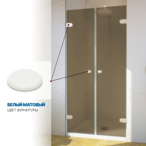 Инфографика 4 LUX DOOR GK-002 белый матовый стекло бронзовое матовое толщина 0_8
