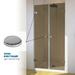 Инфографика 4 LUX DOOR GK-002 хром блестящий стекло бронзовое толщина 0_6