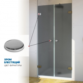 Инфографика 4 LUX DOOR GK-002 хром блестящий стекло графитовое матовое толщина 0_6