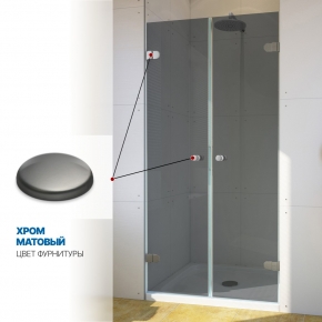 Инфографика 4 LUX DOOR GK-002 хром матовый стекло графитовое толщина 0_8