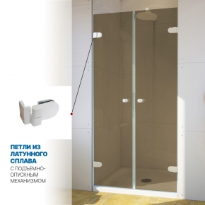 Инфографика 3 LUX DOOR GK-002 белый матовый стекло бронзовое толщина 0_8