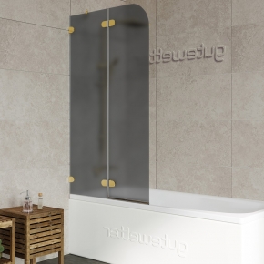 LUX PEARL GV-002AiN золотой металлик стекло графитовое матовое левое открывание двери