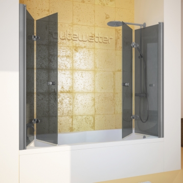 LUX PART GV-104A хром матовый стекло графитовое