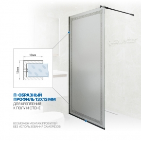Инфографика 3 GLASS LINE GK-010V черный матовый стекло матовое с рисунком