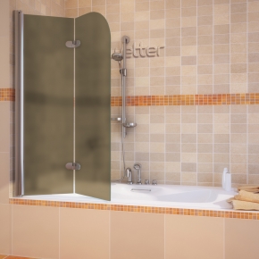 LUX PEARL GV-102 хром блестящий стекло бронзовое матовое левое открывание двери