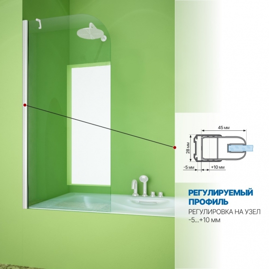 Инфографика 3 LUX PEARL GV-601AS белый матовый стекло бесцветное