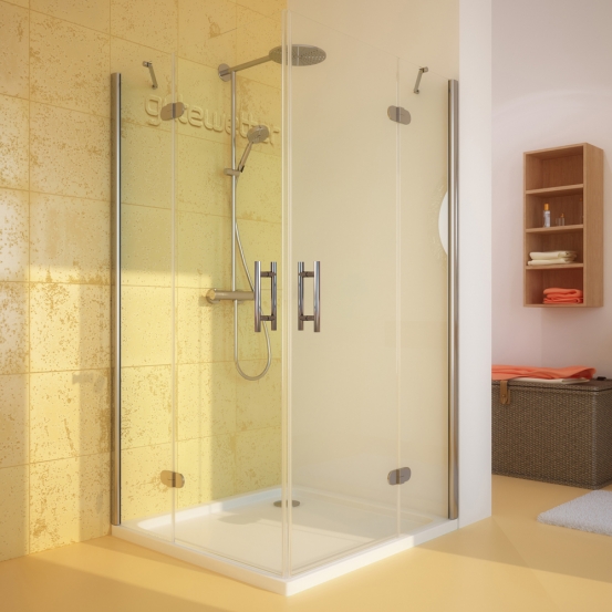 LUX RECTAN GK-104-CH02 хром блестящий стекло бесцветное