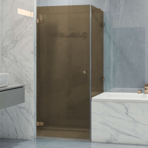LUX SQUARE GK-002V-2511 бронзовый стекло бронзовое матовое левое открывание двери