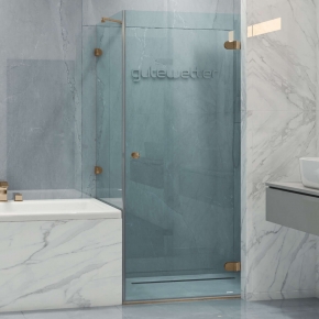 LUX SQUARE GK-002V-2511 бронзовый стекло бесцветное правое открывание двери