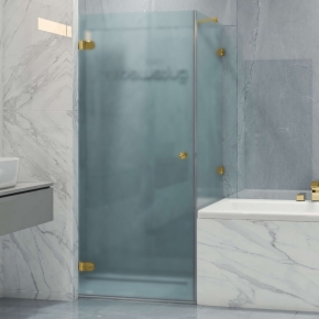 LUX SQUARE GK-002V-2511 золотой металлик стекло матовое левое открывание двери