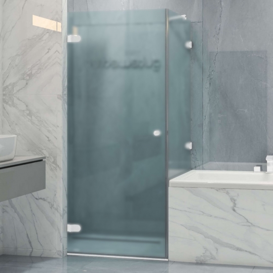 LUX SQUARE GK-002V-2511 белый матовый стекло матовое левое открывание двери