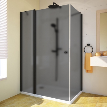 LUX RECTAN GK-603 черный матовый стекло графитовое матовое