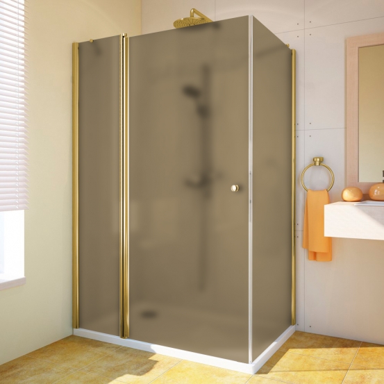 LUX RECTAN GK-603 золотой металлик стекло бронзовое матовое