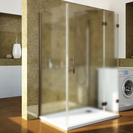 LUX RECTAN GK-104A-CH02 бронзовый стекло матовое правое открывание двери