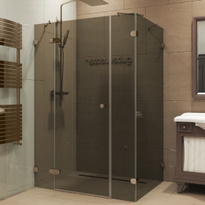 LUX RECTAN GK-004B1 бронзовый стекло бронзовое левое открывание двери