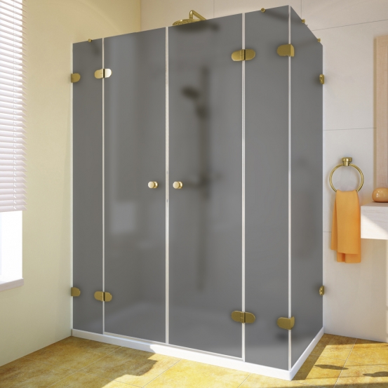 LUX RECTAN GK-005B золотой металлик стекло графитовое матовое