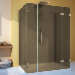 LUX RECTAN GK-105A-CH02 бронзовый стекло бронзовое матовое правое открывание двери