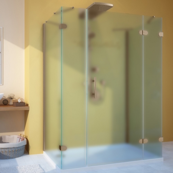 LUX RECTAN GK-105A-CH02 бронзовый стекло матовое правое открывание двери