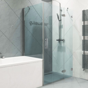 LUX SQUARE GK-003VP999-CH02 хром блестящий стекло бесцветное правое открывание двери