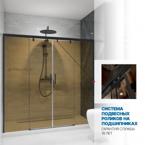 Инфографика 3 SLIDE DOOR GK-864 черный матовый стекло бронзовое