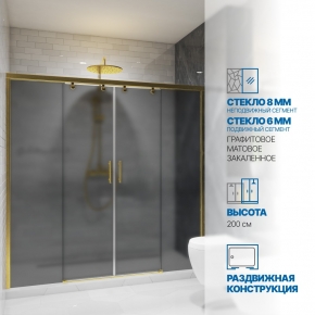 Инфографика 1 SLIDE DOOR GK-864 золотой металлик стекло графитовое матовое