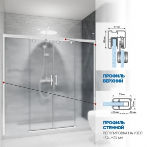 Инфографика 4 SLIDE DOOR GK-864 белый матовый стекло  матовое