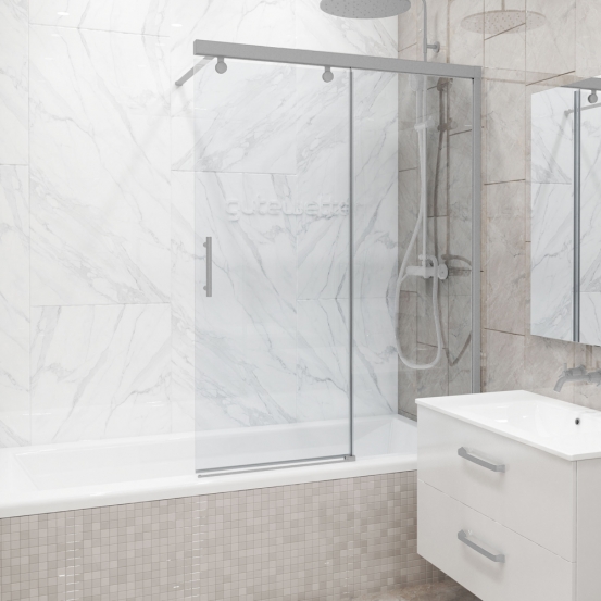 SLIDE PEARL GV-862 хром матовый стекло бесцветное
