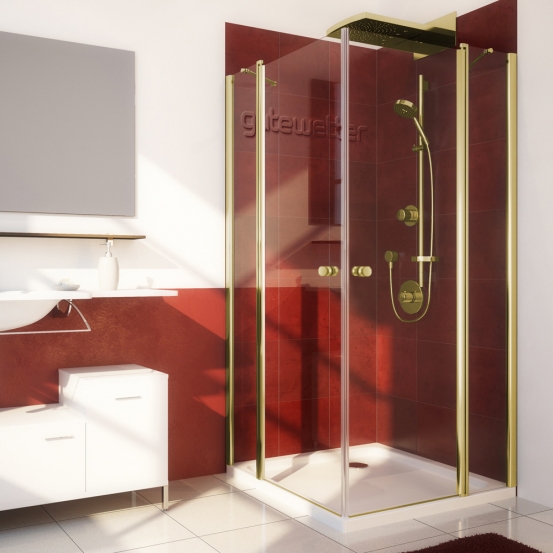LUX SQUARE GK-604 золотой металлик стекло бесцветное