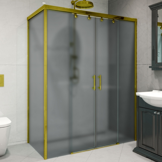 SLIDE RECTAN GK-865 золотой металлик стекло графитовое матовое