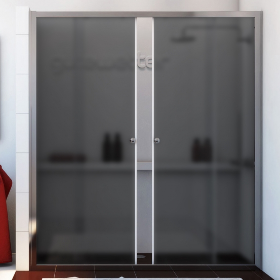 SHAPE DOOR GK-864 хром блестящий стекло графитовое матовое