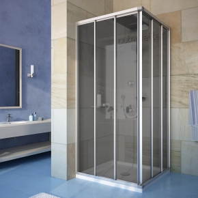 PRACTIC SQUARE GK-433 хром матовый стекло графитовое