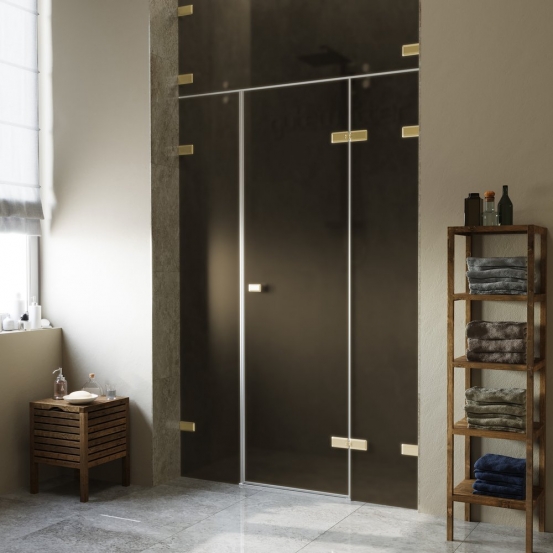 TREND DOOR GK-884ZF золотой металлик стекло бронзовое матовое