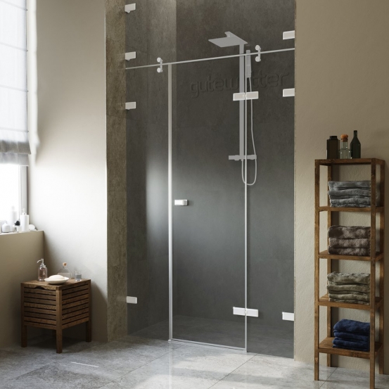 TREND DOOR GK-884ZF белый матовый стекло выбеленное