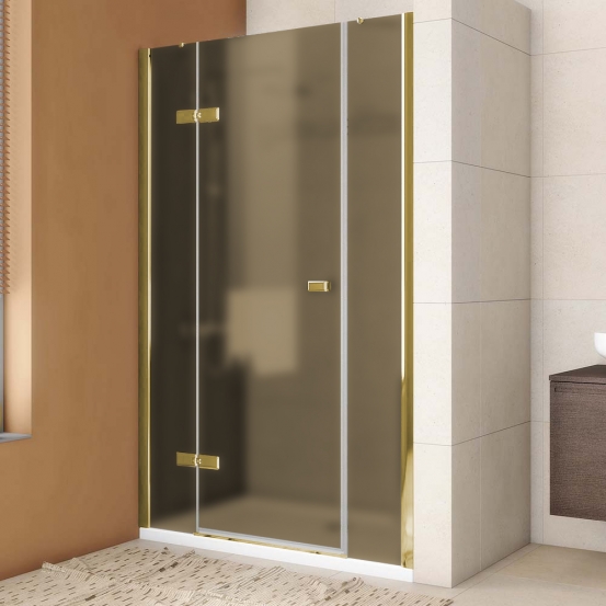 TREND DOOR GK-863P золотой металлик стекло бронзовое матовое