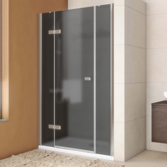 TREND DOOR GK-863P хром матовый стекло графитовое матовое