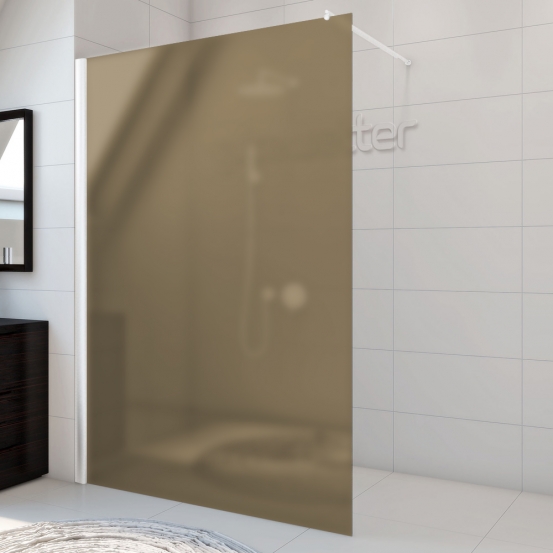 TREND DOOR GK-861NAPITL белый матовый стекло бронзовое матовое