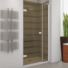 TREND DOOR GK-862BP белый матовый стекло бронзовое матовое