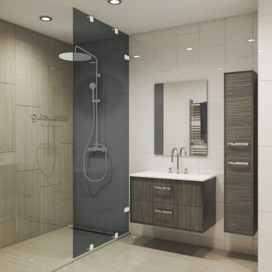 TREND DOOR GK-861NBZF белый матовый стекло графитовое