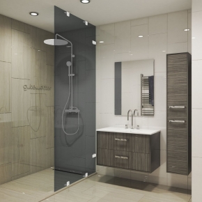 TREND DOOR GK-861NBZF белый матовый стекло графитовое