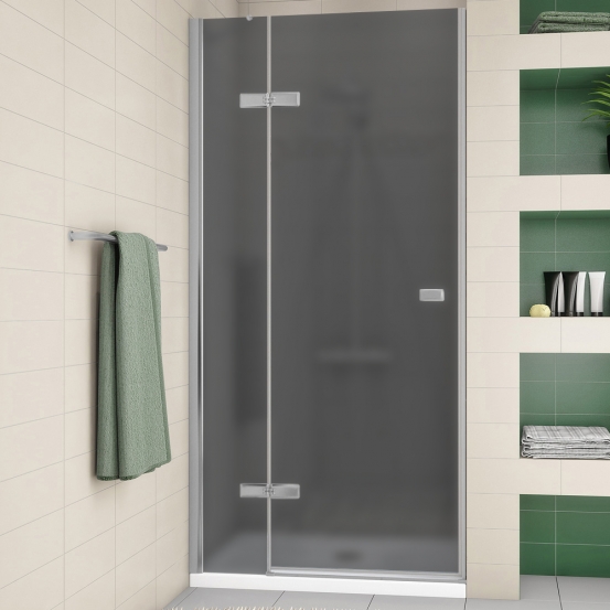 TREND DOOR GK-862AP хром матовый стекло графитовое матовое