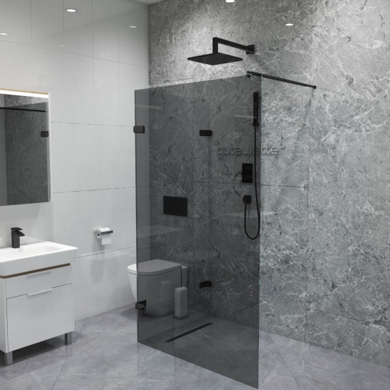 TREND DOOR GK-882NG черный матовый стекло графитовое