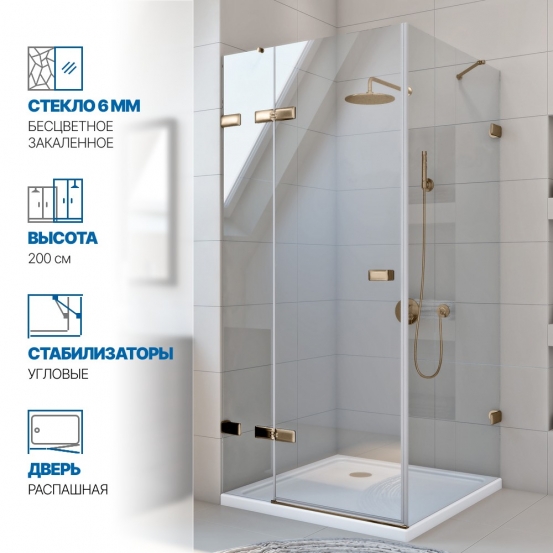 Инфографика 1 TREND SQUARE GK-863 бронзовый стекло бесцветное толщина 6_6