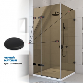 Инфографика 4 TREND SQUARE GK-863 черный матовый стекло бронзовое толщина 8_8